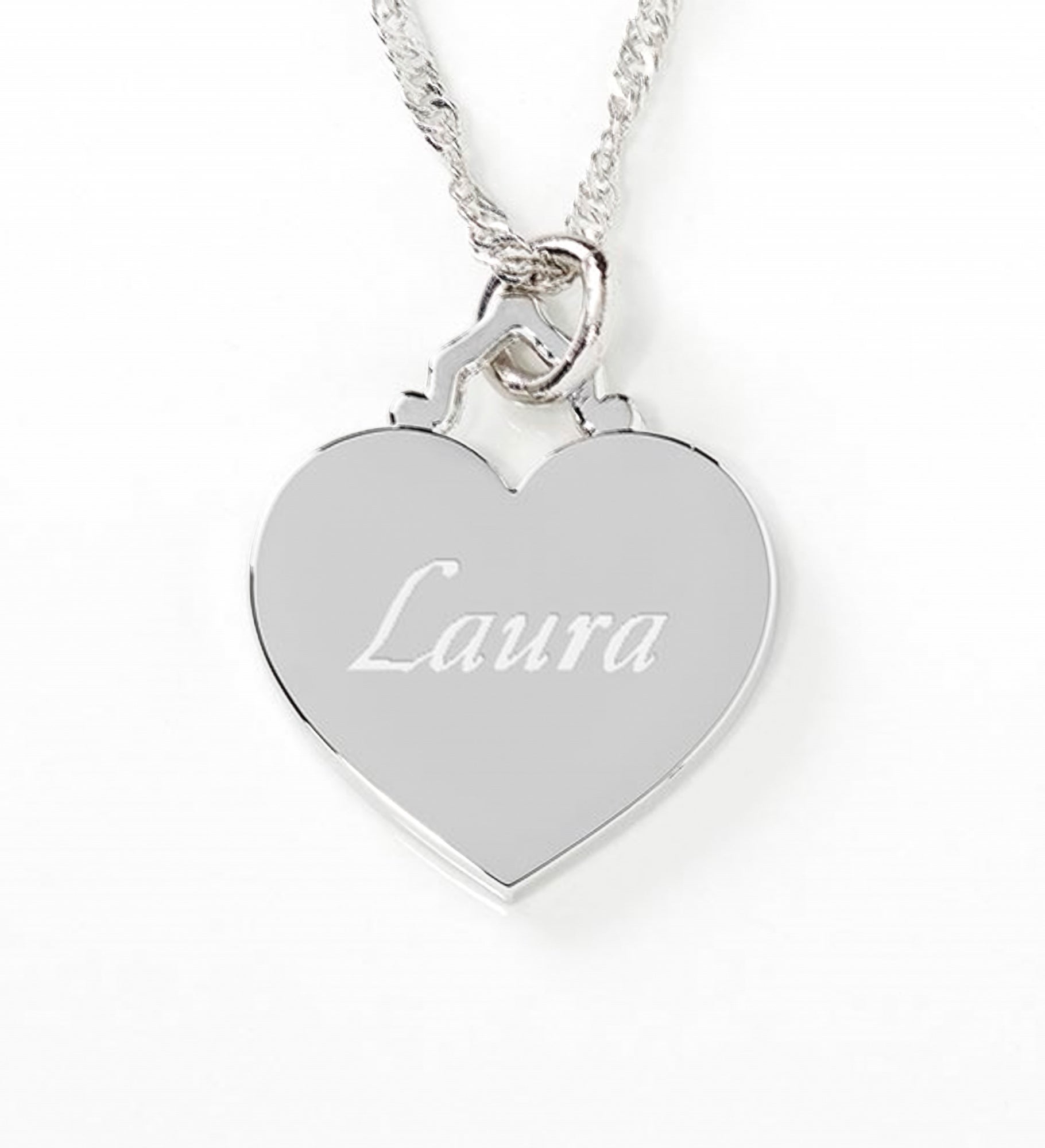 Just For Her Personalized Heart Pendant